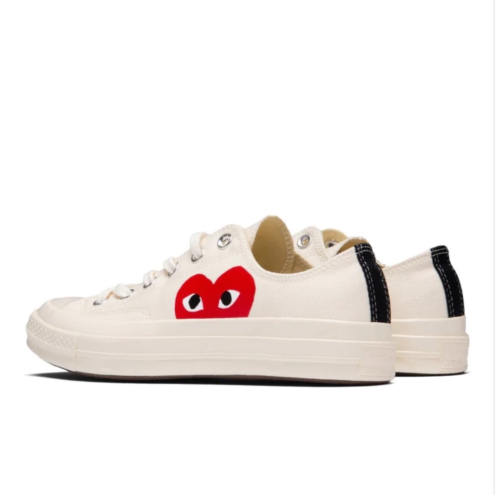CONVERSE X COMME DES GARCONS PLAY ALL STAR CHUCK '70 OX - WHITE - Picture 3 of 7